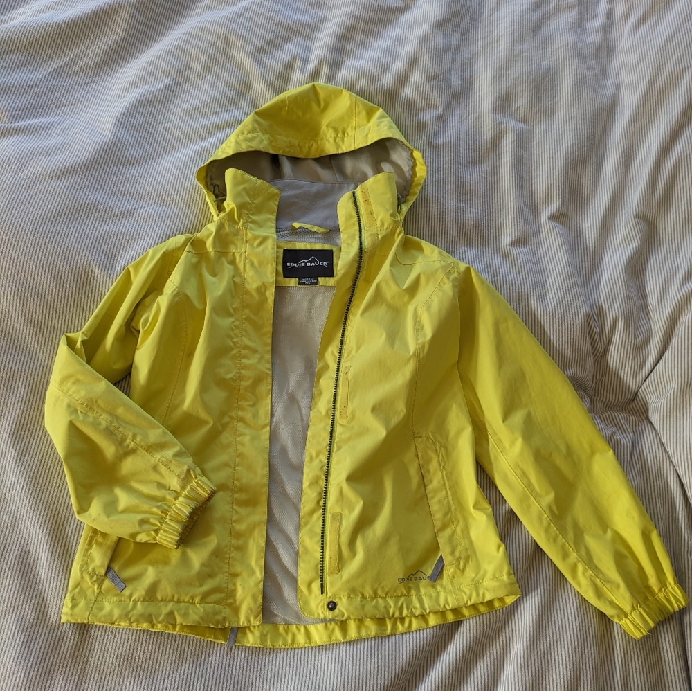 Eddie Bauer Women's Yellow Rainjacket